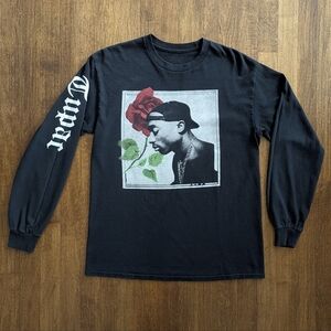 Tupac Shakur Black Long Sleeve Shirt 🖤🌹